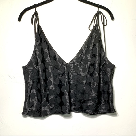 Victorias Secret Satin Tie Strap Crop Top XL - Picture 3 of 6